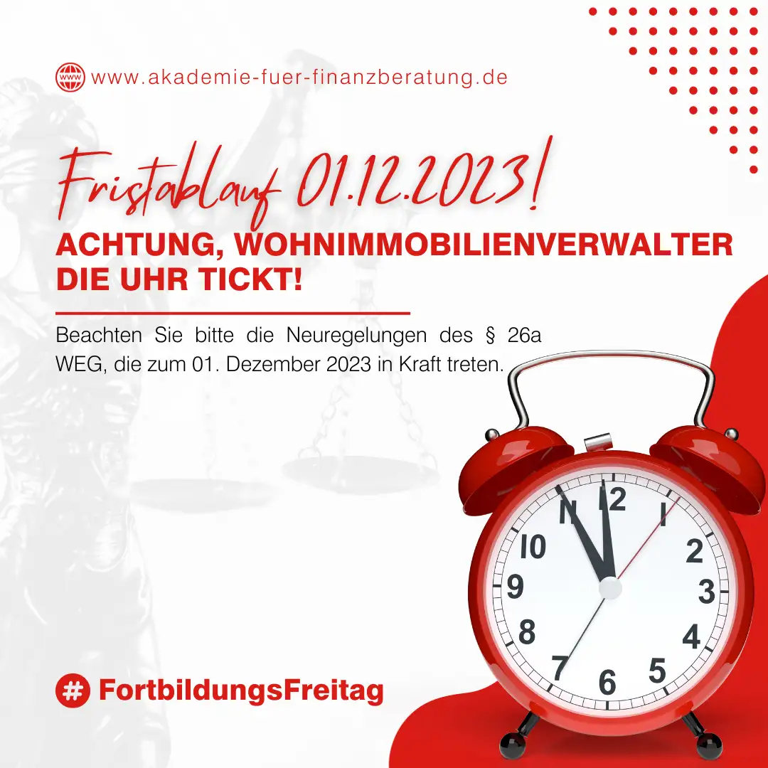 Weiterbildung im Immobilienbereich: Was bis zum 31.12.2023 zu beachten ist.